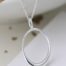 Jewelery | Silver Simple Circle Necklace | Take Good Care