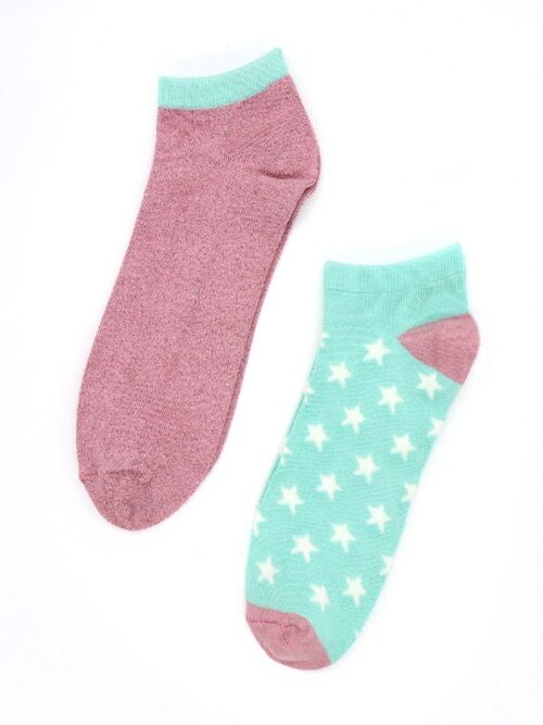 Trainer Sock | Trainer Sock duo with stars and lurex | Take Good Care