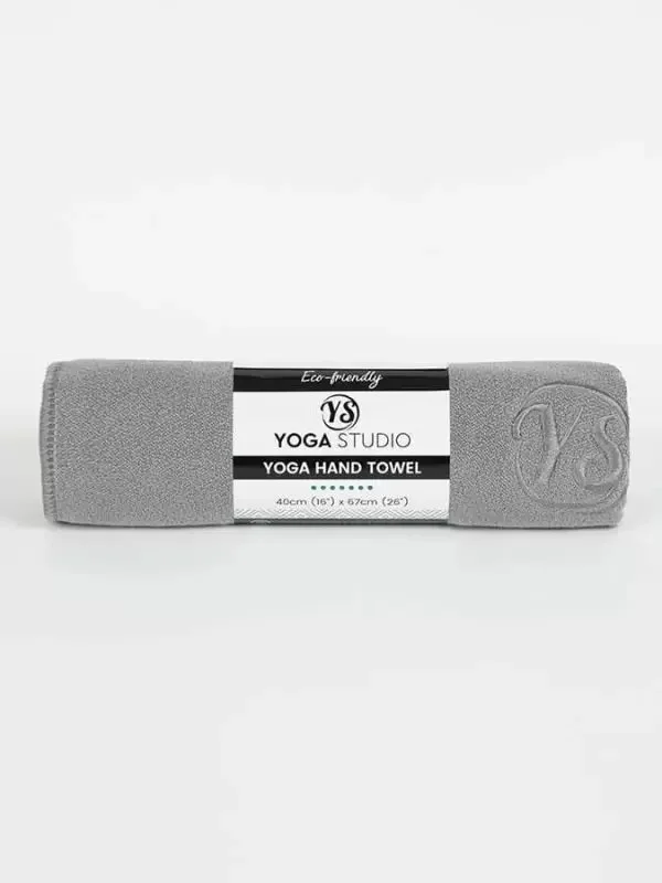 yoga towel in grey from take good game