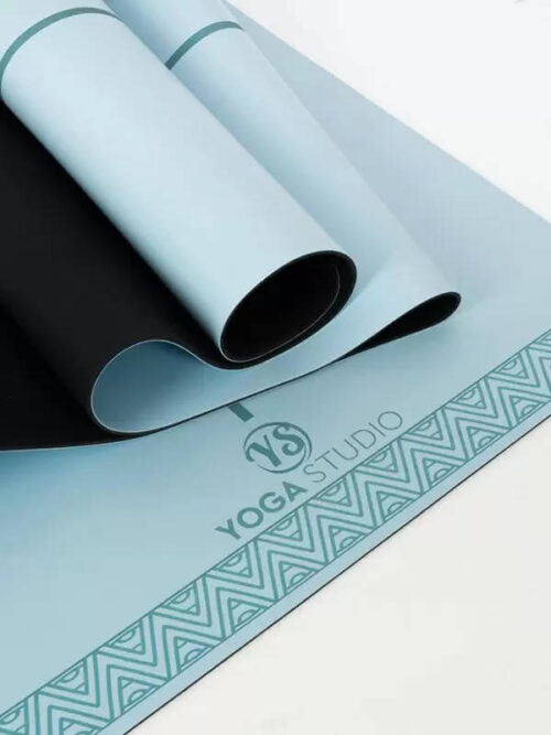 Yoga Studio The Grip blue yoga mat for sale at Take Good Care