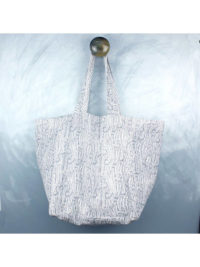 Bags | Grey Paisley-Polka Dot Reversible Bag | Take Good Care